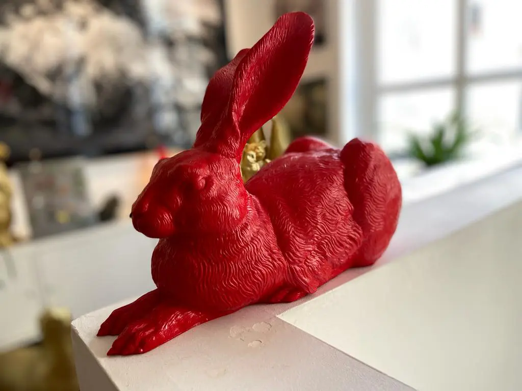 Dürer Haas - Rood - - Ottmar Hörl