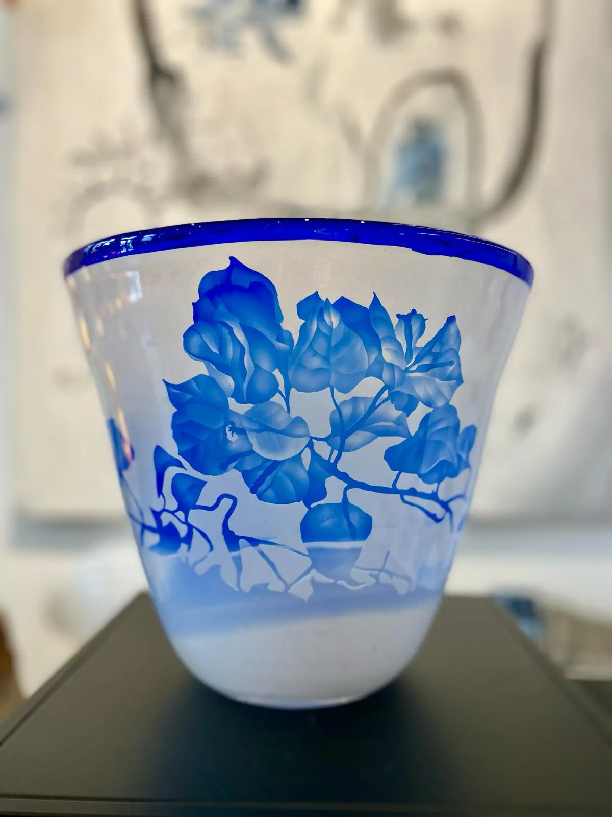 Crystal Vase - Blue - Afbeelding 3