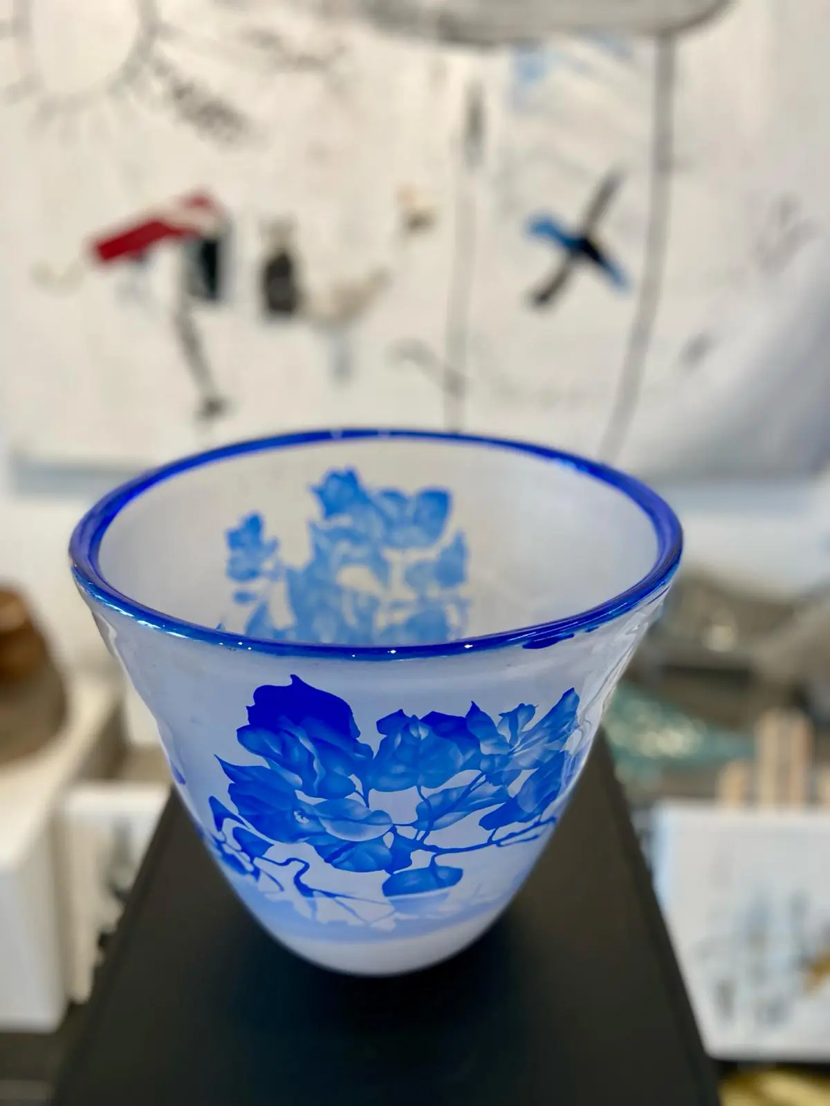 Crystal Vase - Blue - Afbeelding 4