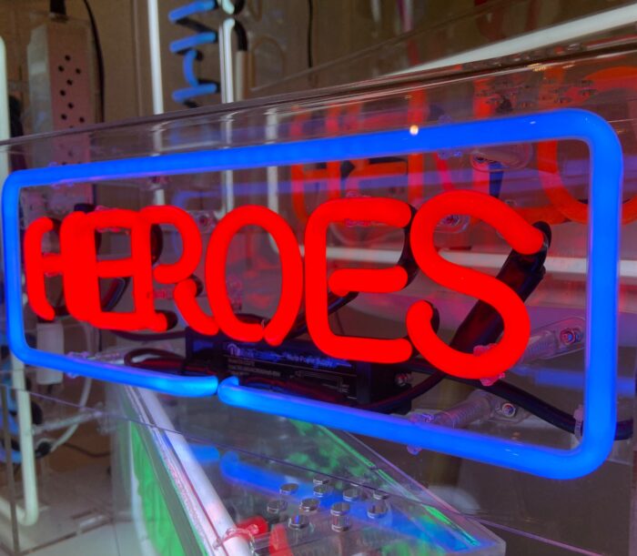Heroes - Real Neon Art