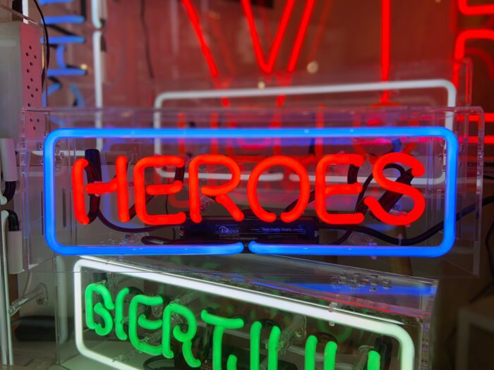 Heroes - Real Neon Art